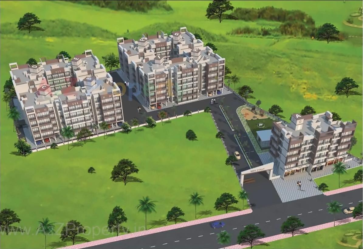 3D Elevation of real estate project Shiv Utsav located at Pashane, Raigarh, Maharashtra