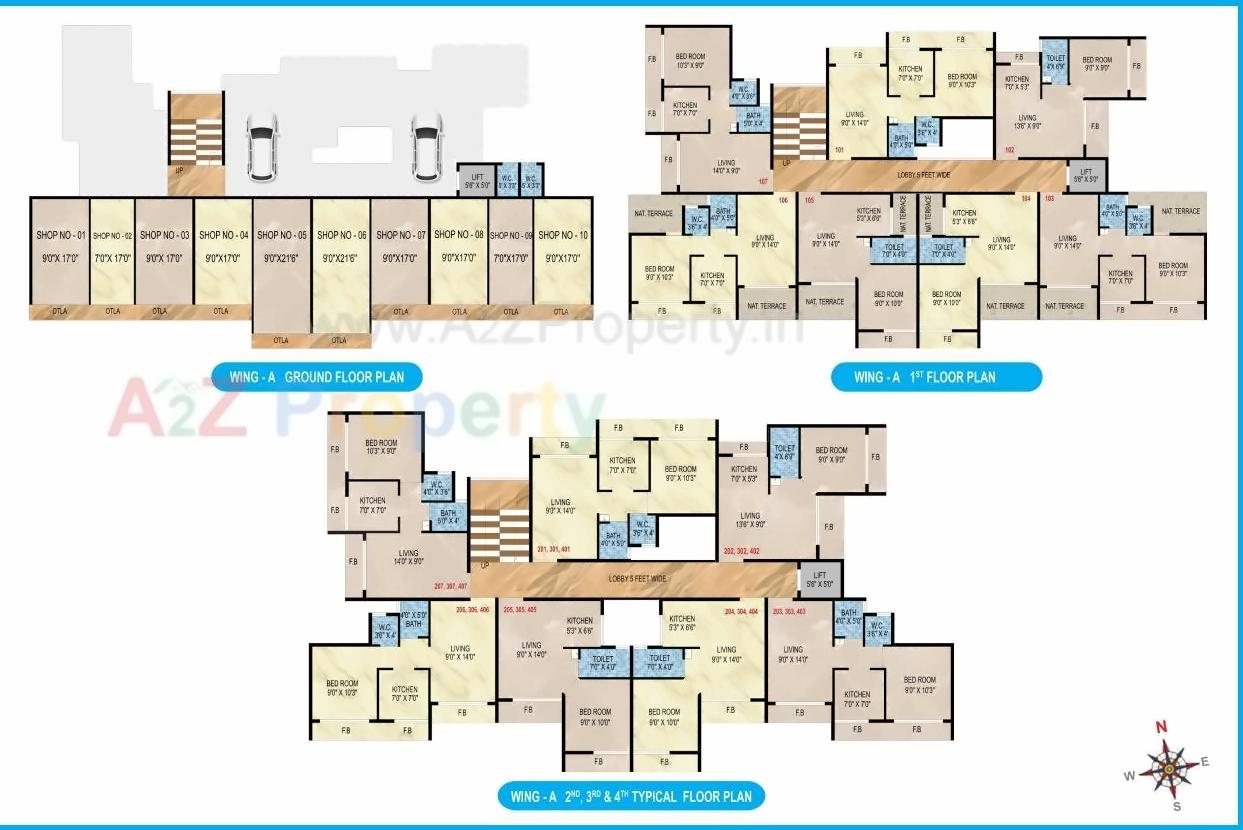 Layout of real estate project Shiv Utsav located at Pashane, Raigarh, Maharashtra