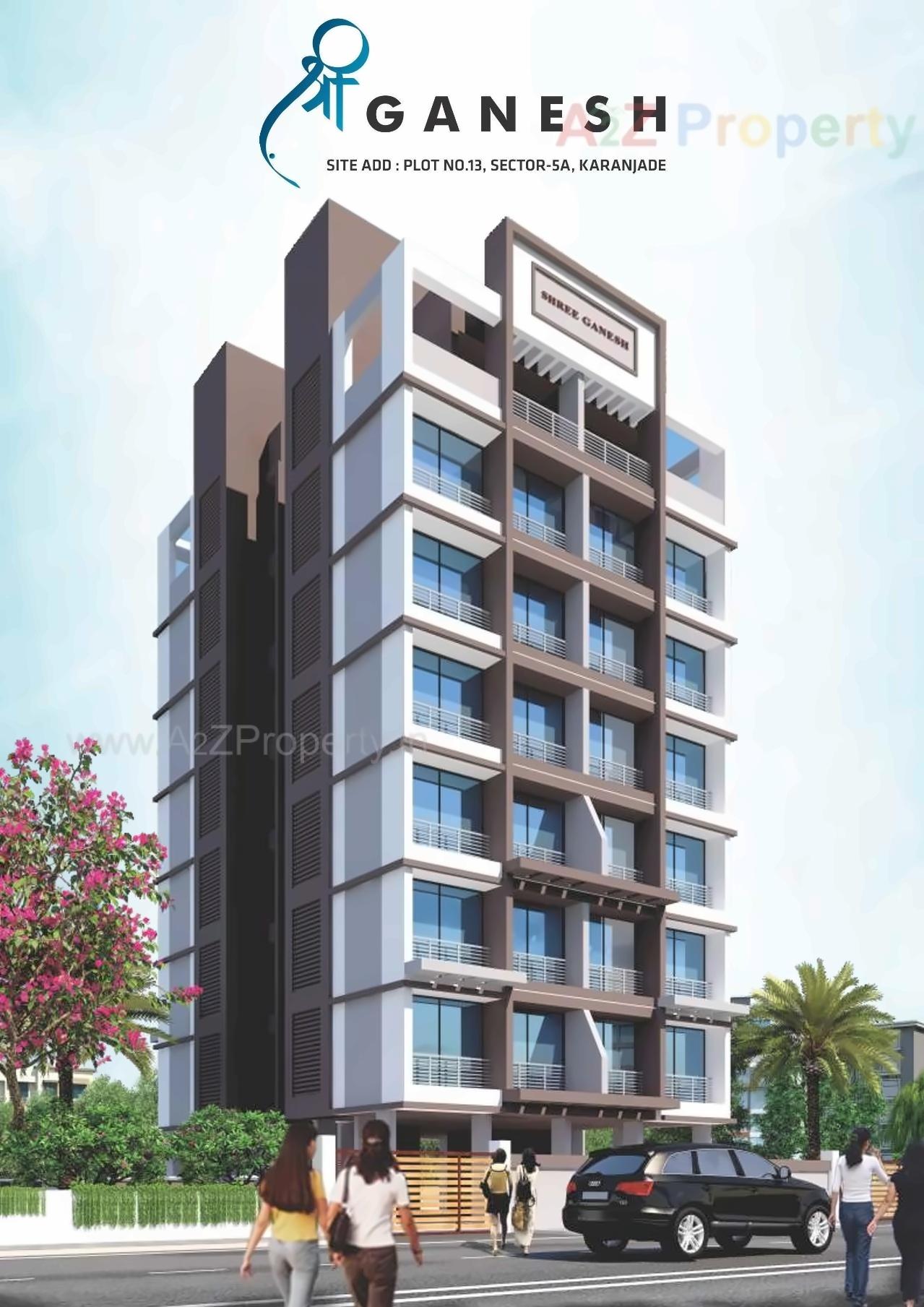 3D Elevation of real estate project Shree Ganesh located at Karanjade, Raigarh, Maharashtra