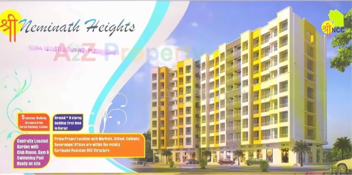 3D Elevation of real estate project Shree Neminath Heights located at Karjat, Raigarh, Maharashtra