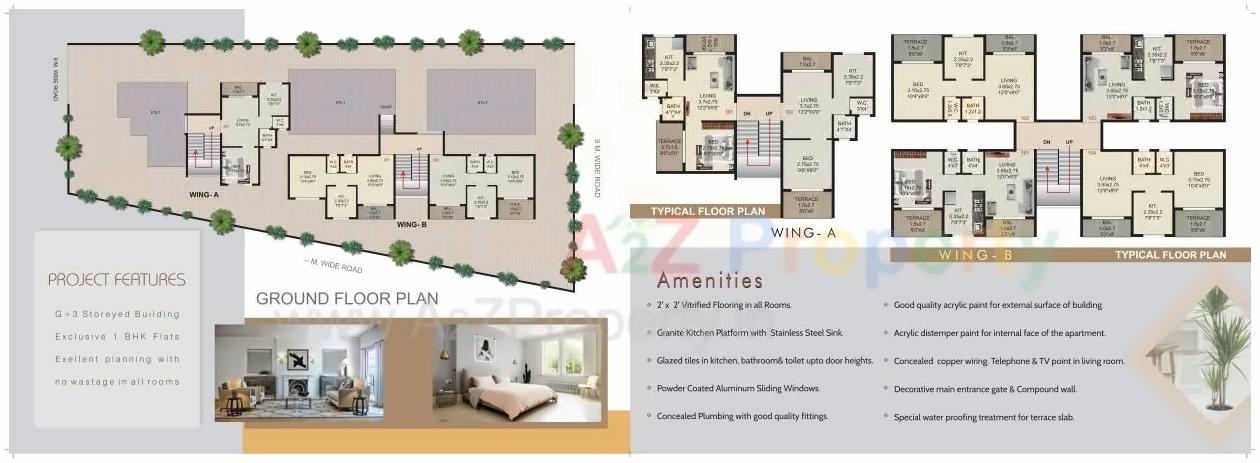 Layout of real estate project Shree Residency located at Deulwadi, Raigarh, Maharashtra