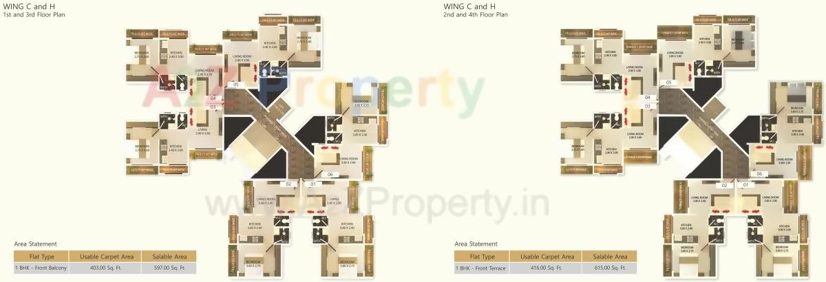 Layout of real estate project Shree Vallabh Aangan located at Deulwadi, Raigarh, Maharashtra