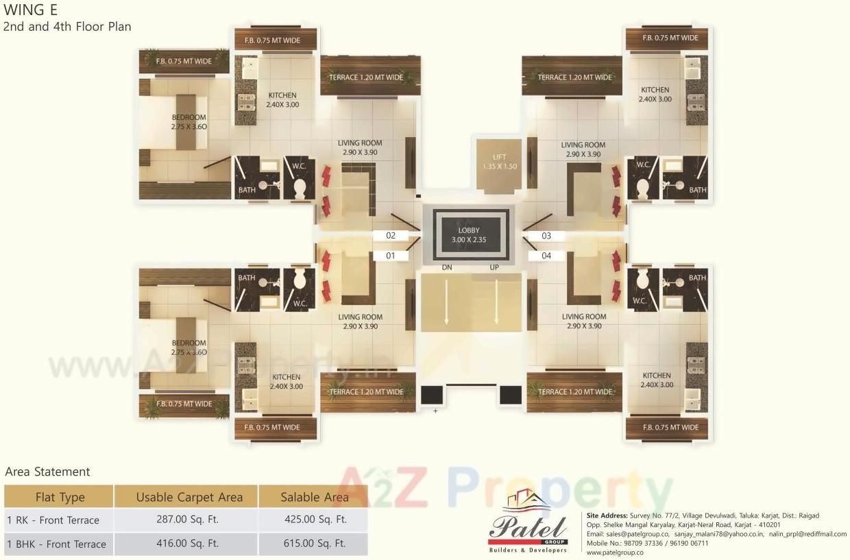 Layout of real estate project Shree Vallabh Aangan located at Deulwadi, Raigarh, Maharashtra