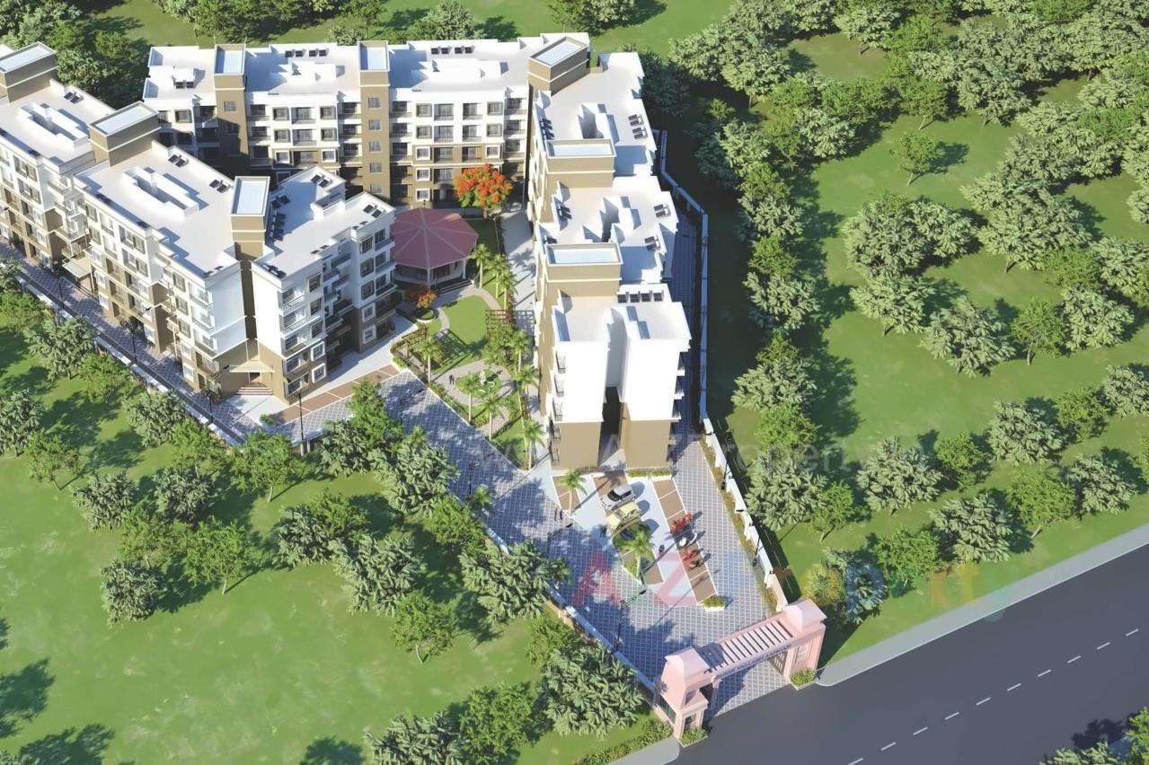 3D Elevation of real estate project Shree Vallabh Aangan located at Deulwadi, Raigarh, Maharashtra