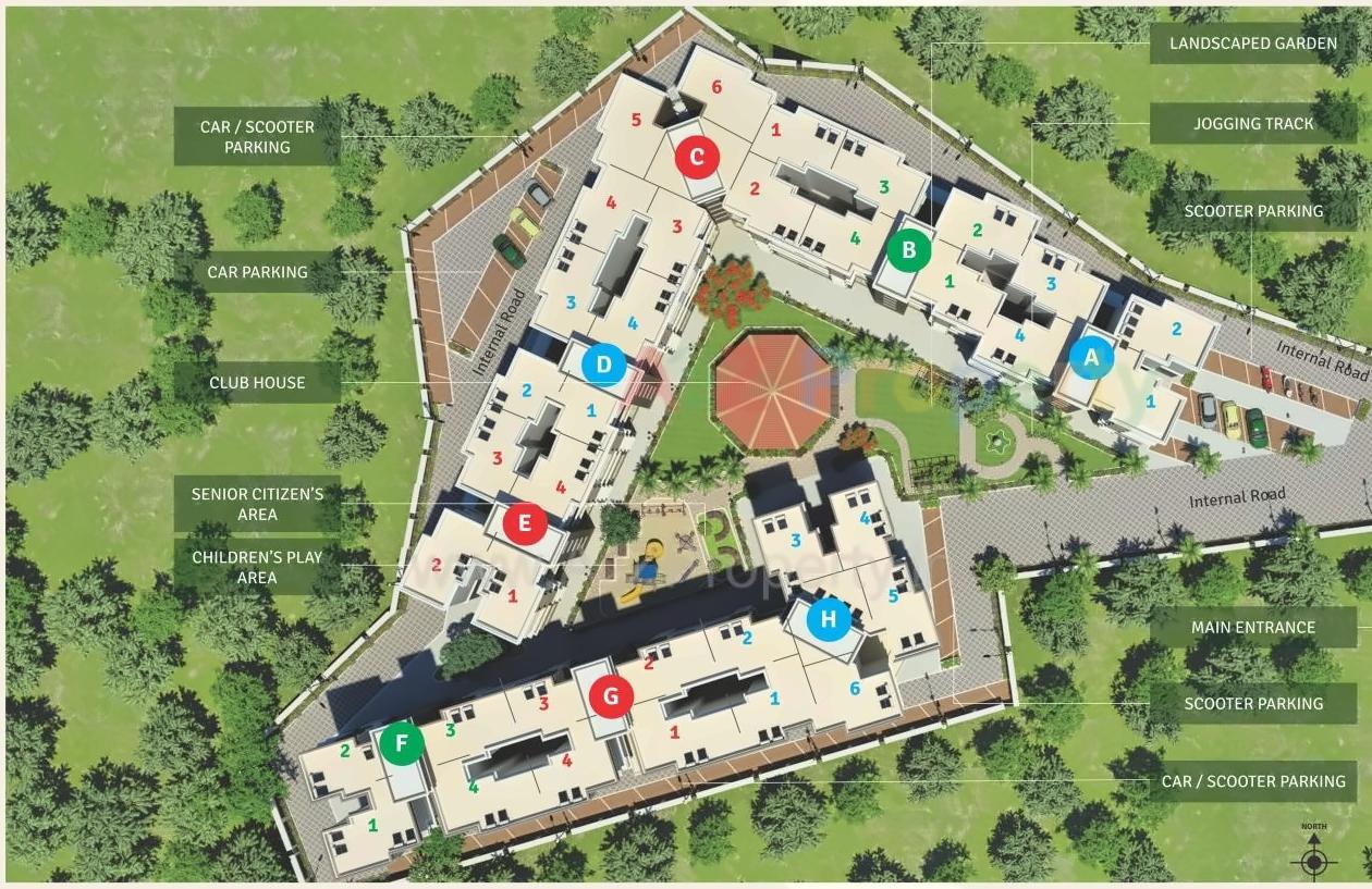 Layout of real estate project Shree Vallabh Aangan located at Deulwadi, Raigarh, Maharashtra