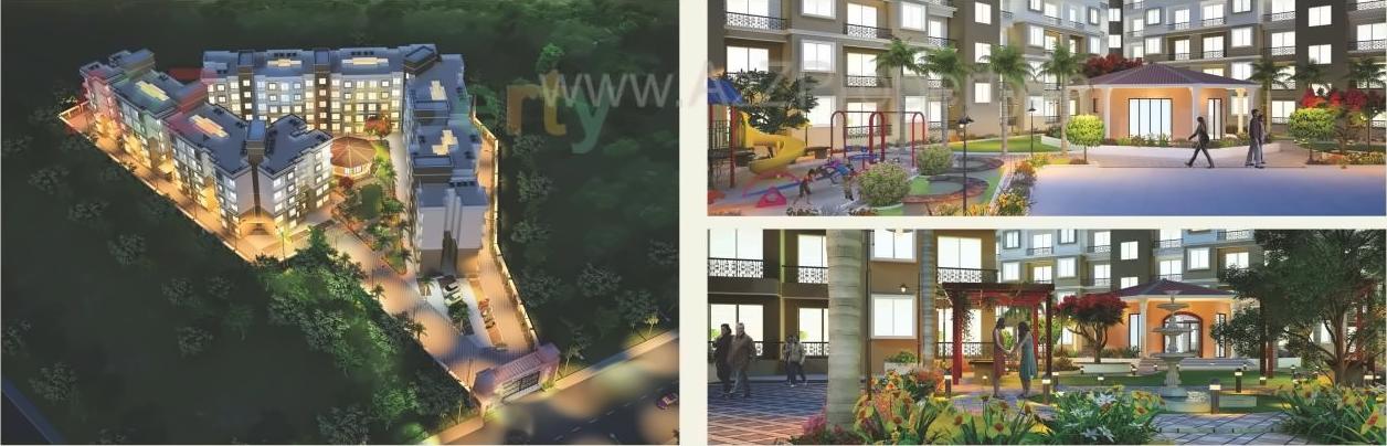 3D Elevation of real estate project Shree Vallabh Aangan located at Deulwadi, Raigarh, Maharashtra