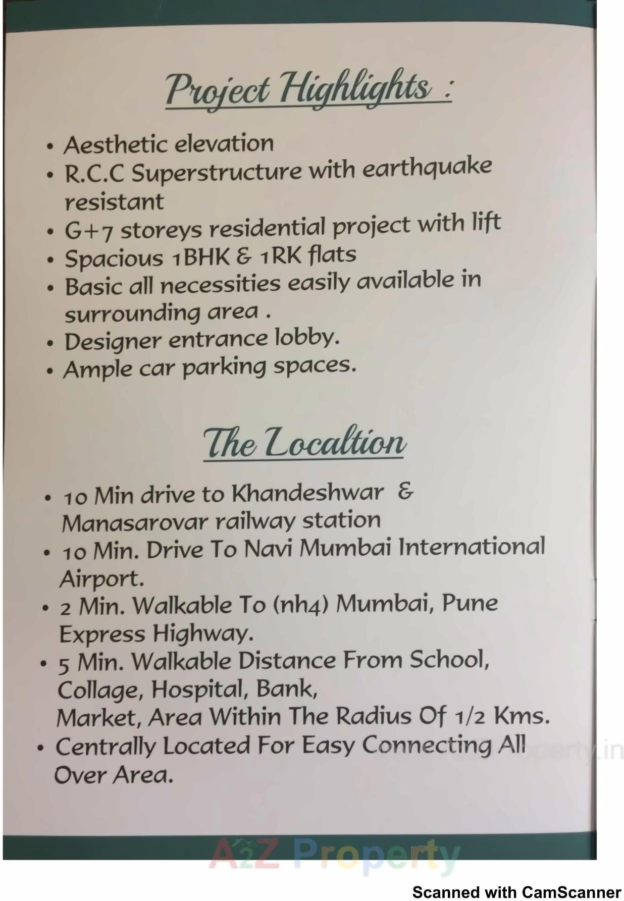  of real estate project Shubh Krishna Enclave located at Kalamboli, Raigarh, Maharashtra