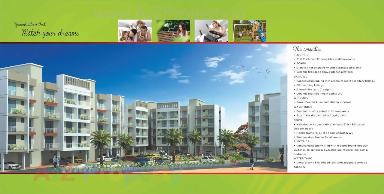 3D Elevation of real estate project Shubham Residency located at Pali, Raigarh, Maharashtra