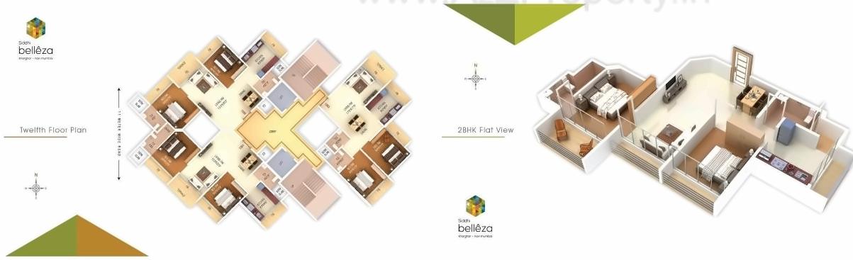 Layout of real estate project Siddhi Belezza located at Owe, Raigarh, Maharashtra