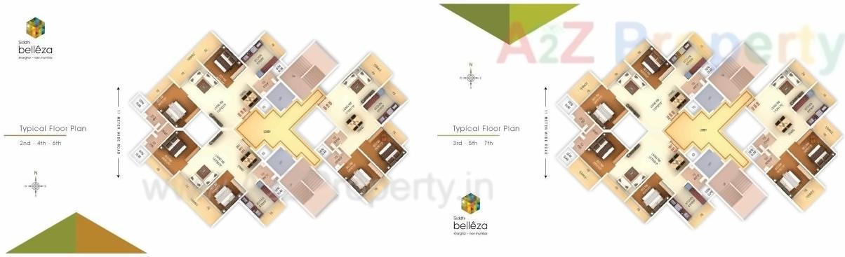 Layout of real estate project Siddhi Belezza located at Owe, Raigarh, Maharashtra