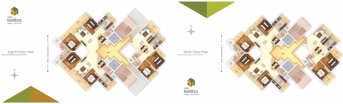 Layout of real estate project Siddhi Belezza located at Owe, Raigarh, Maharashtra