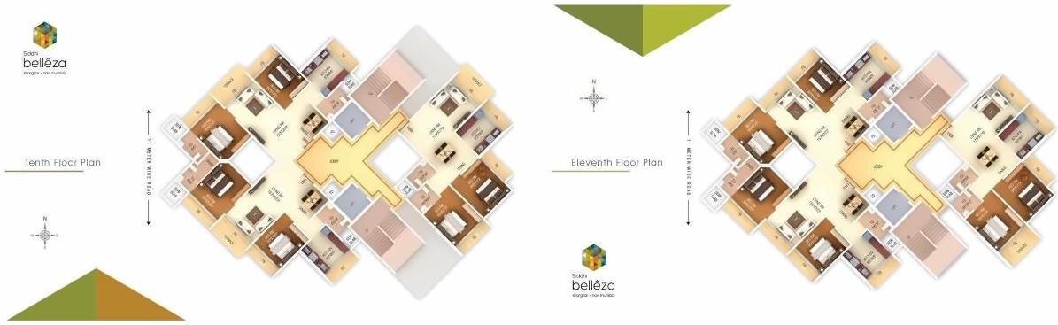 Layout of real estate project Siddhi Belezza located at Owe, Raigarh, Maharashtra