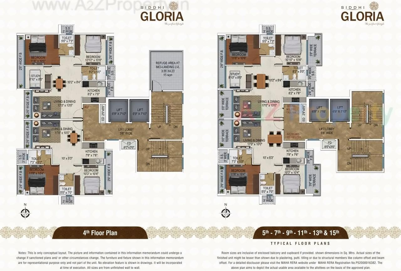 Layout of real estate project Siddhi Gloria located at Kharghar, Raigarh, Maharashtra