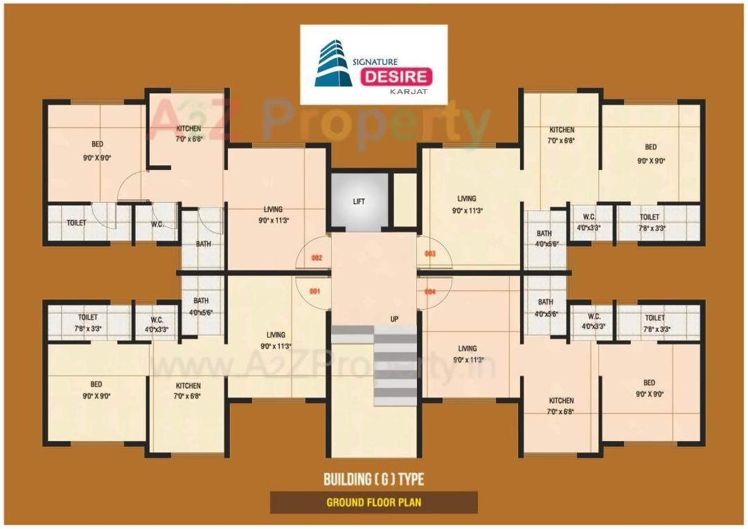 Layout of real estate project Signature Desire located at Haliwali, Raigarh, Maharashtra