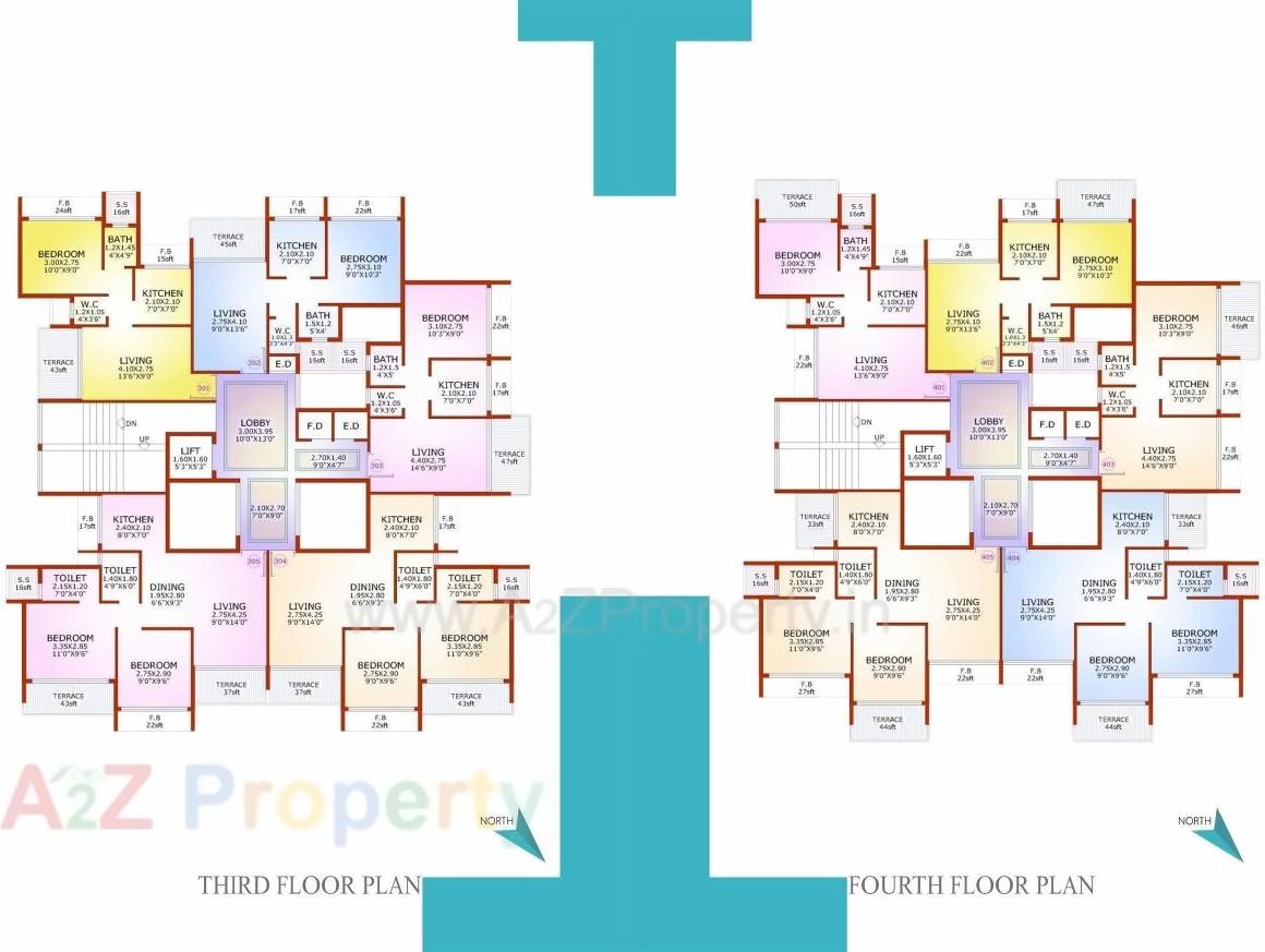 Layout of real estate project Skyline Corner located at Karanjade, Raigarh, Maharashtra