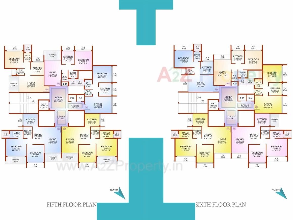 Layout of real estate project Skyline Corner located at Karanjade, Raigarh, Maharashtra