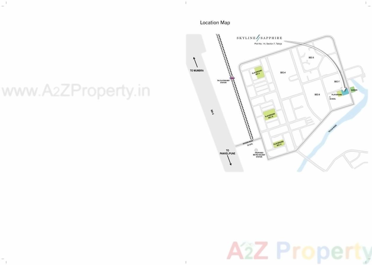 Layout of real estate project Skyline Sapphire located at Taloje-panchnad-, Raigarh, Maharashtra