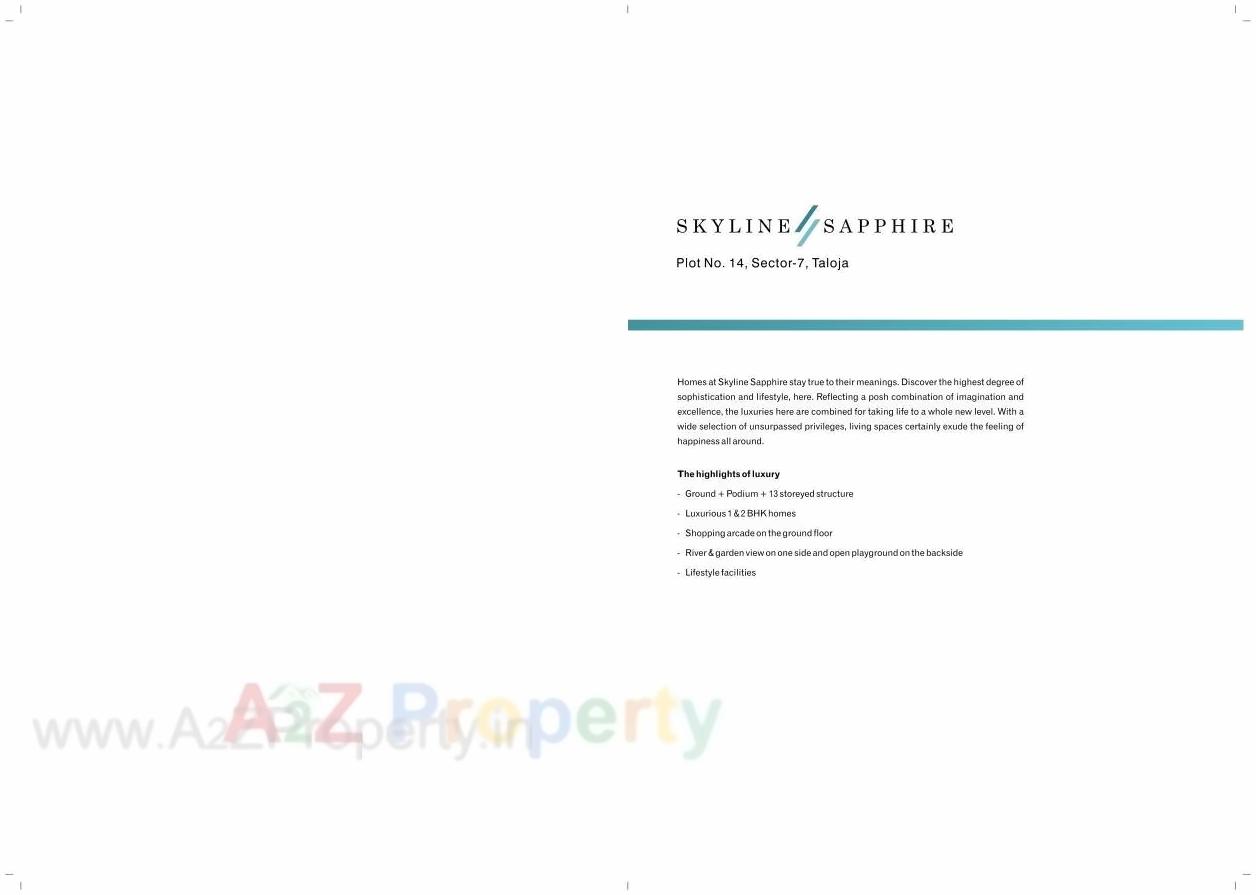  of real estate project Skyline Sapphire located at Taloje-panchnad-, Raigarh, Maharashtra