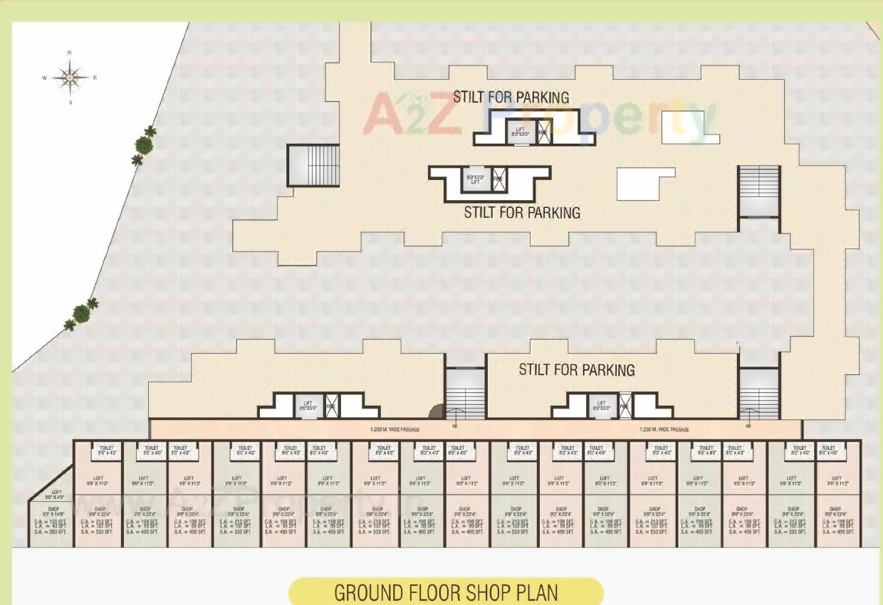 Layout of real estate project Surya Galaxy located at Dhamote, Raigarh, Maharashtra