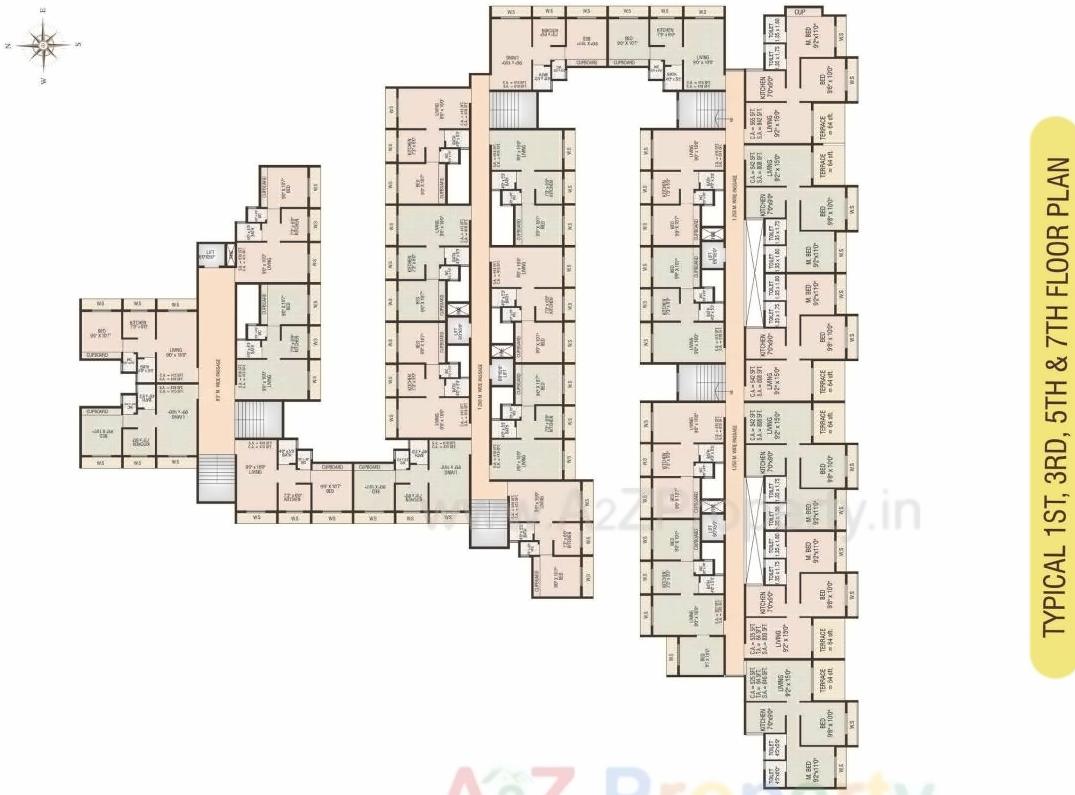 Layout of real estate project Surya Galaxy located at Dhamote, Raigarh, Maharashtra