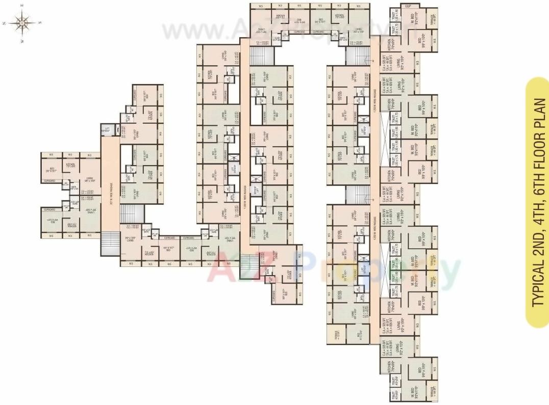 Layout of real estate project Surya Galaxy located at Dhamote, Raigarh, Maharashtra