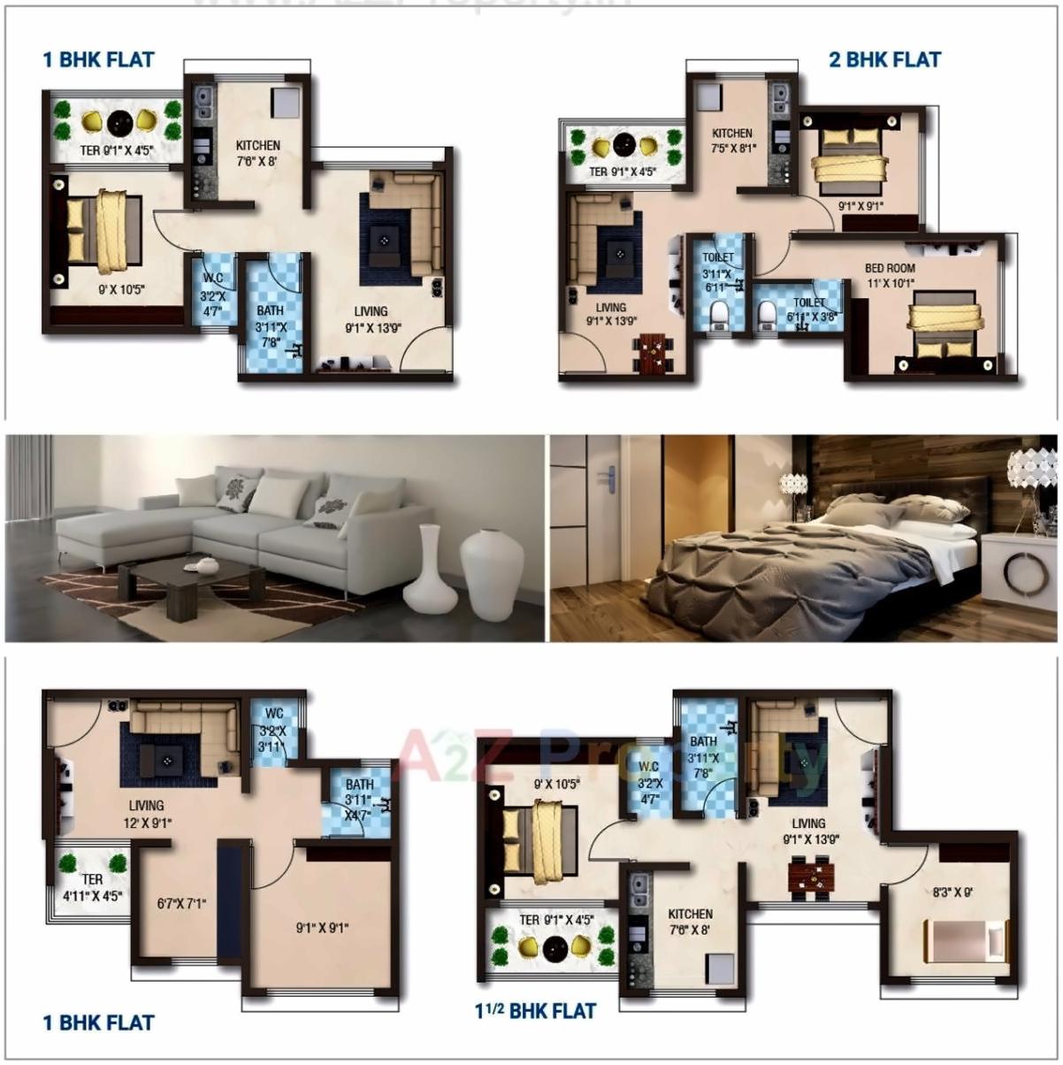 Layout of real estate project Swarn Jeevan located at Taloje-majkur, Raigarh, Maharashtra