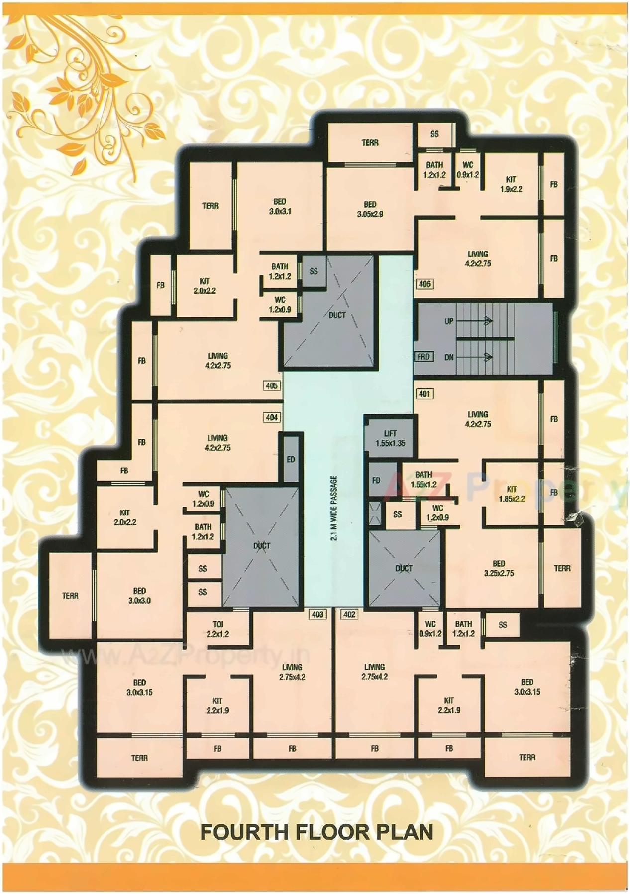 Layout of real estate project Swastik Residency located at Ulawe, Raigarh, Maharashtra