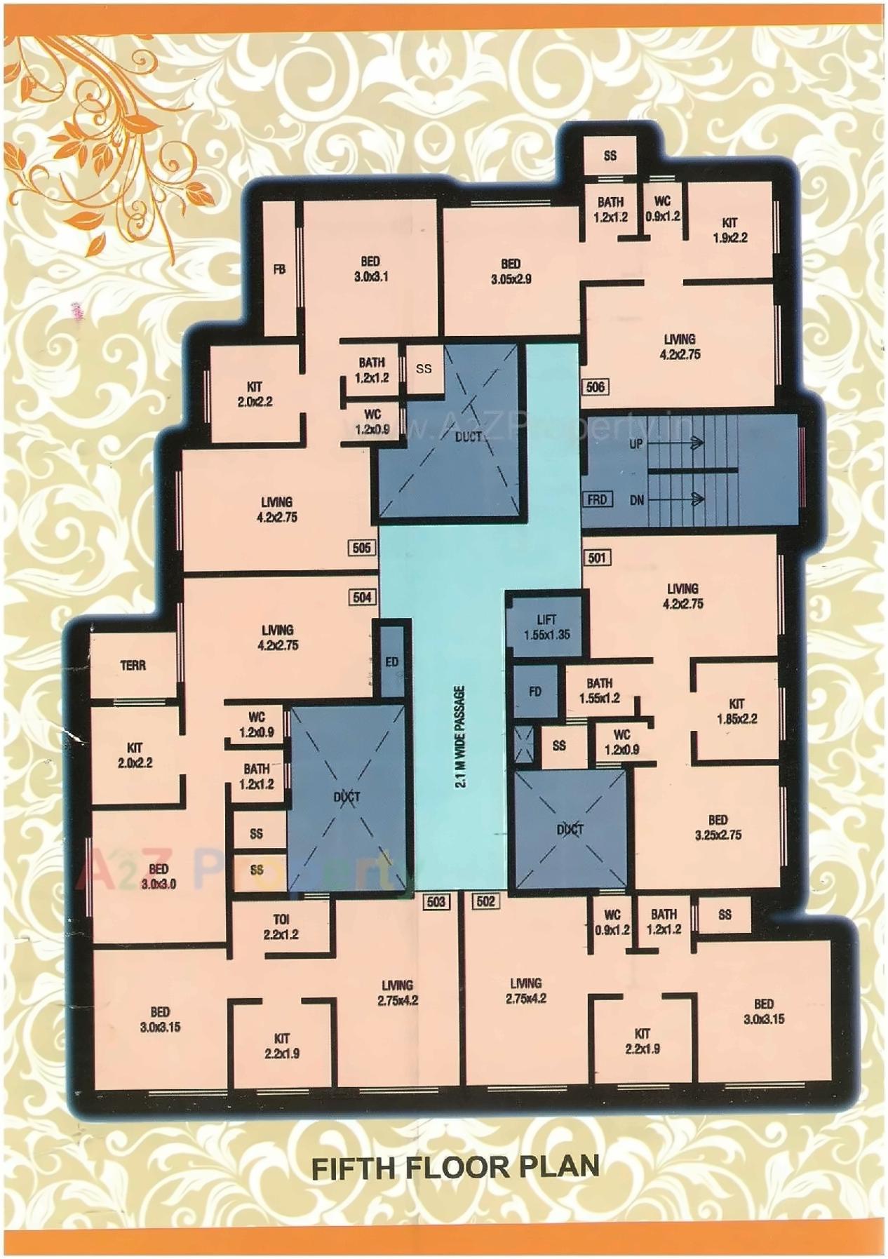 Layout of real estate project Swastik Residency located at Ulawe, Raigarh, Maharashtra