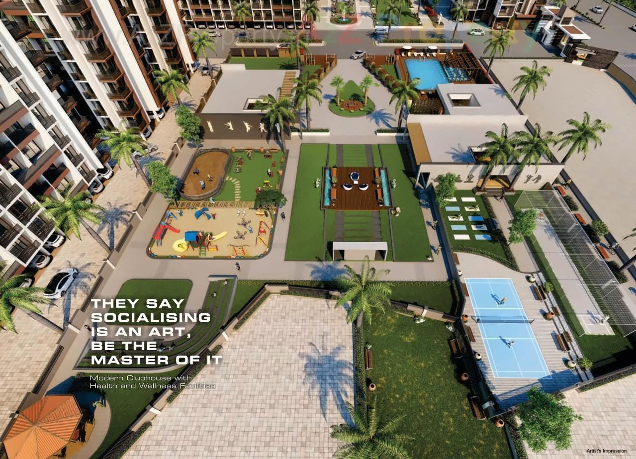 3D Elevation of real estate project The Morning located at Dhamote, Raigarh, Maharashtra