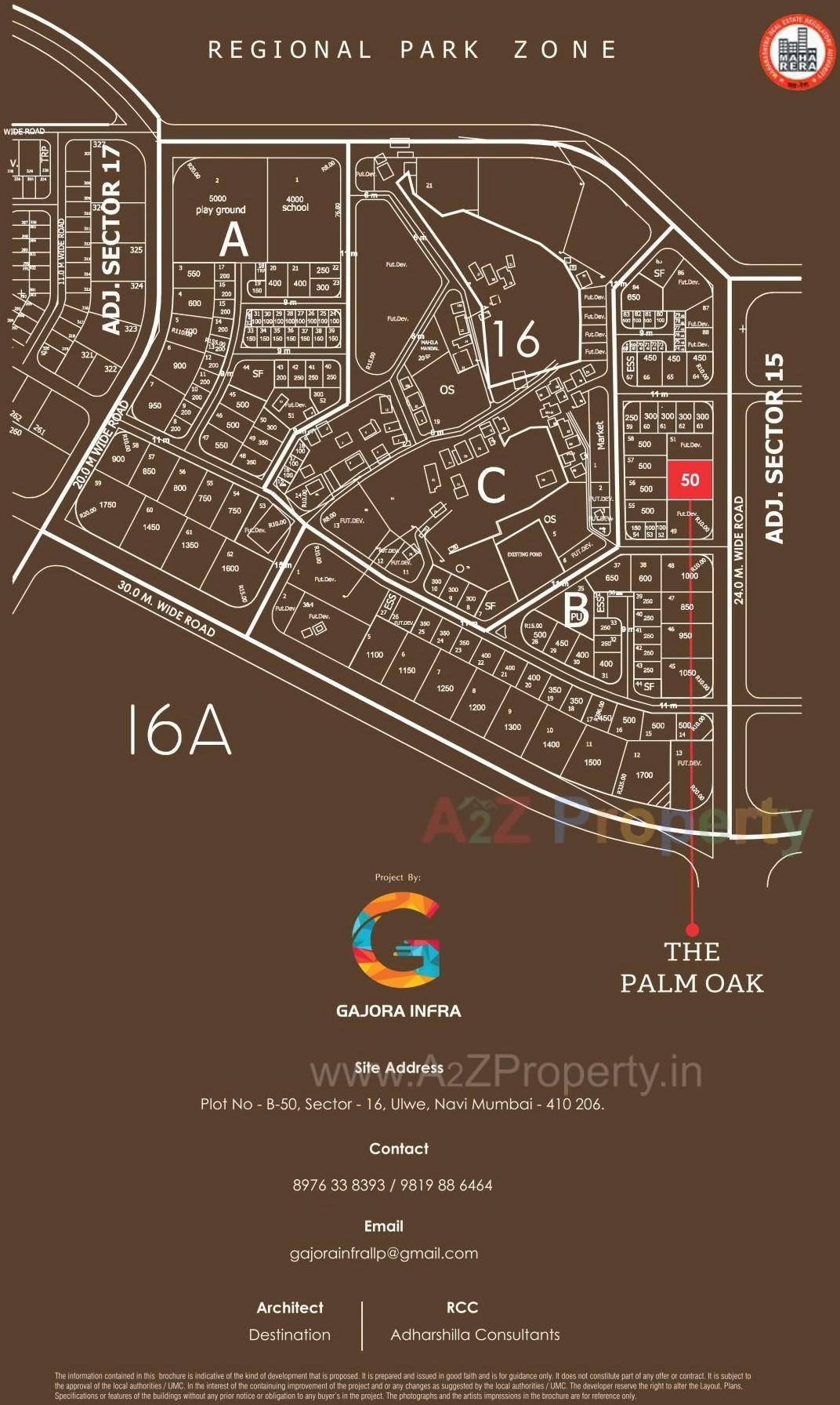  of real estate project The Palm Oak located at Ulawe, Raigarh, Maharashtra
