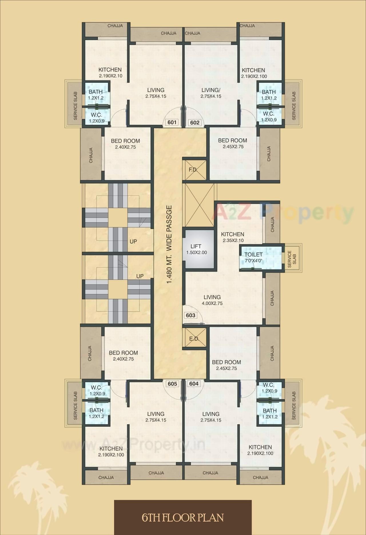 Layout of real estate project The Palm Oak located at Ulawe, Raigarh, Maharashtra