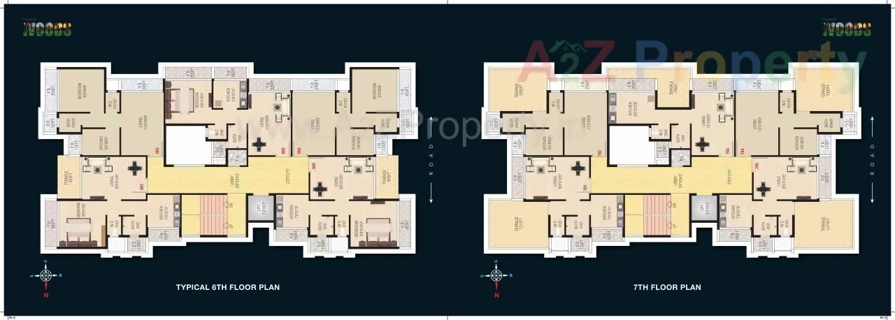 Layout of real estate project Titanium Woods located at Taloje-panchnad-, Raigarh, Maharashtra