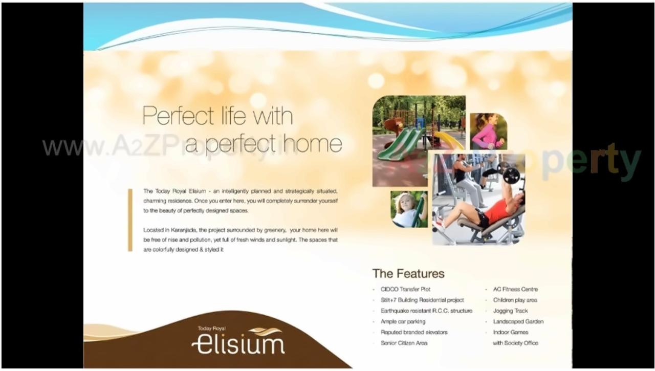  of real estate project Today Royal Elisium located at Karanjade, Raigarh, Maharashtra