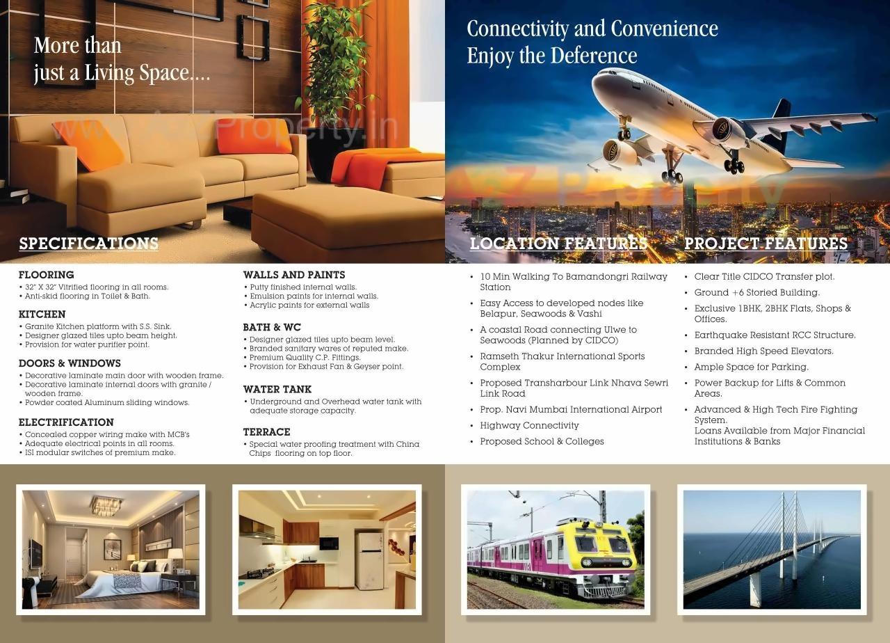  of real estate project Trimurti Apartment located at Ulawe, Raigarh, Maharashtra