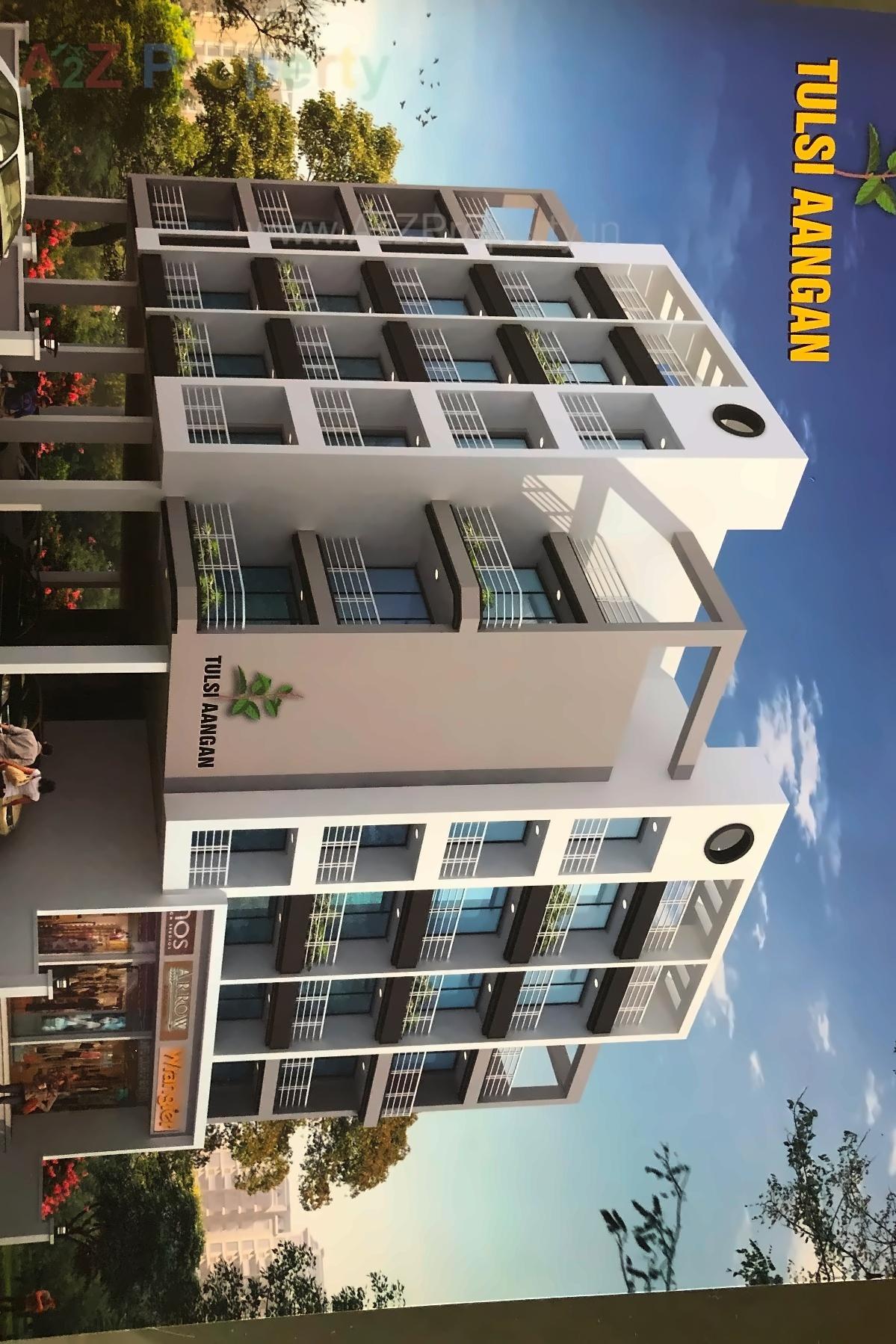 3D Elevation of real estate project Tulsi Aangan located at Uran, Raigarh, Maharashtra