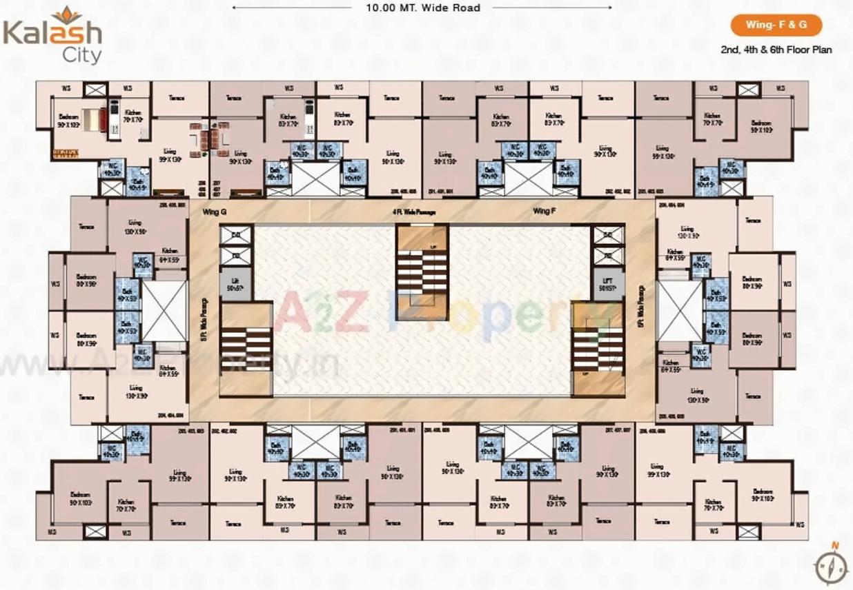 Layout of real estate project Tulsi Kalash City located at Karade-kh, Raigarh, Maharashtra