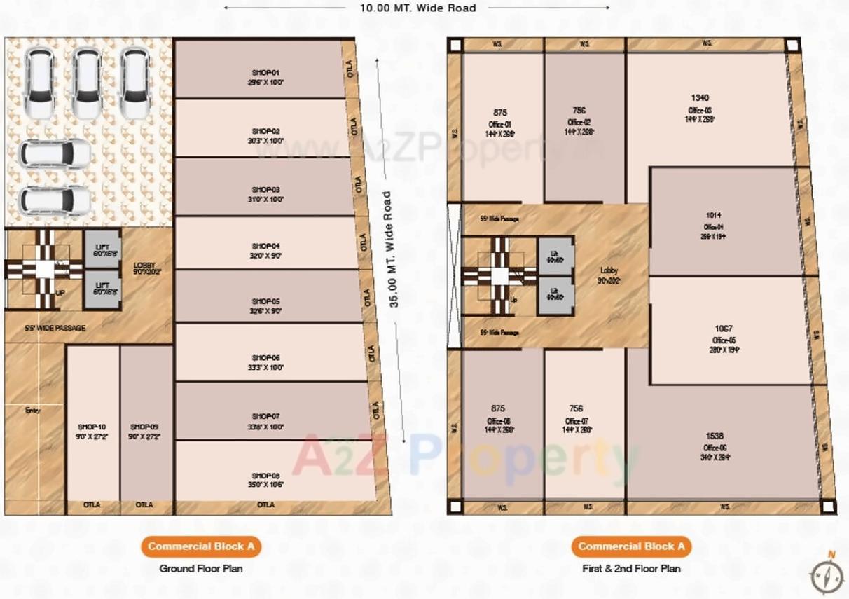 Layout of real estate project Tulsi Kalash City located at Karade-kh, Raigarh, Maharashtra