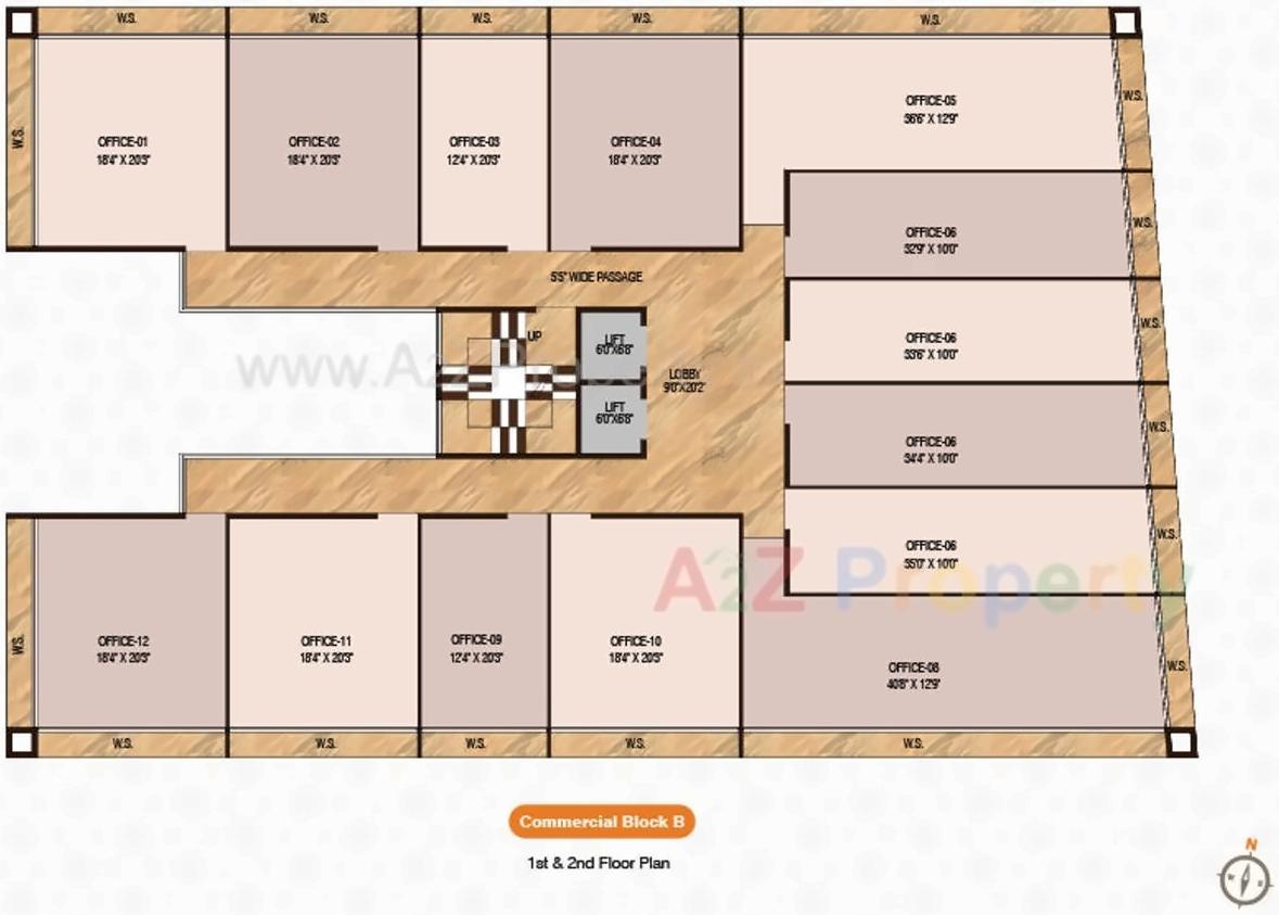 Layout of real estate project Tulsi Kalash City located at Karade-kh, Raigarh, Maharashtra