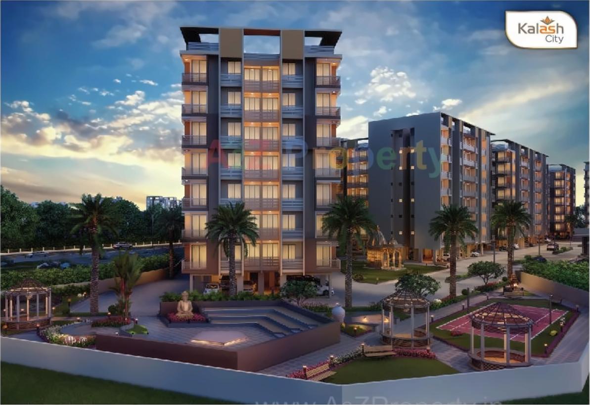 3D Elevation of real estate project Tulsi Kalash City located at Karade-kh, Raigarh, Maharashtra