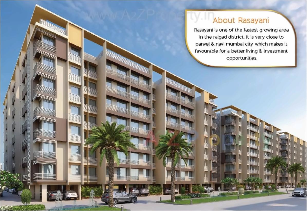 3D Elevation of real estate project Tulsi Kalash City located at Karade-kh, Raigarh, Maharashtra