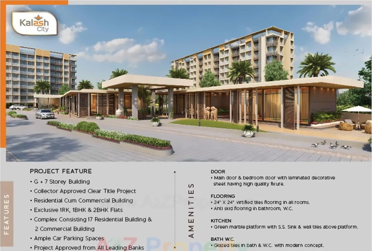 3D Elevation of real estate project Tulsi Kalash City located at Karade-kh, Raigarh, Maharashtra