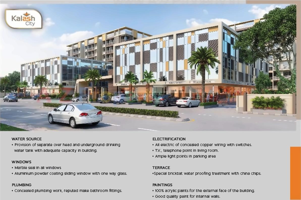 3D Elevation of real estate project Tulsi Kalash City located at Karade-kh, Raigarh, Maharashtra