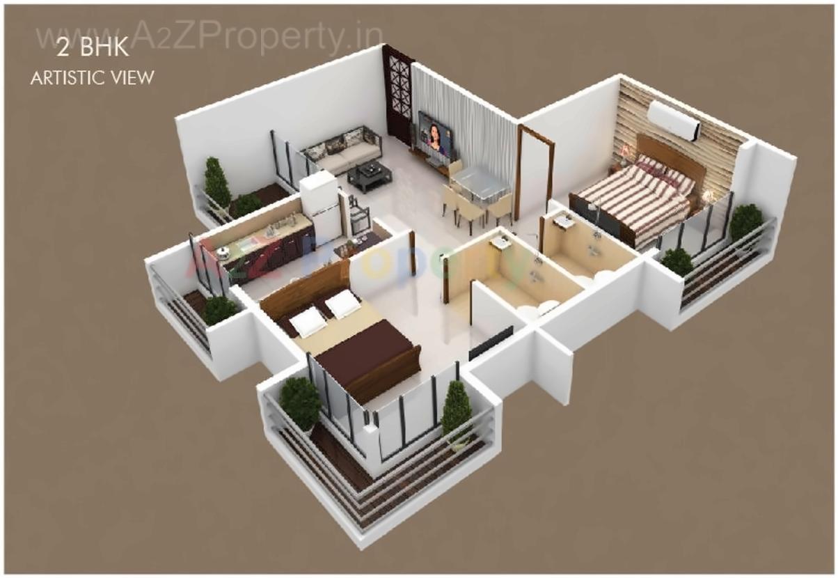 Layout of real estate project Tulsi Kalash City located at Karade-kh, Raigarh, Maharashtra