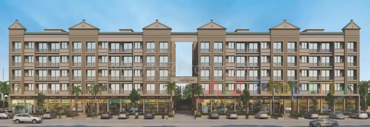 3D Elevation of real estate project Tulsi Landmark located at Diksal, Raigarh, Maharashtra