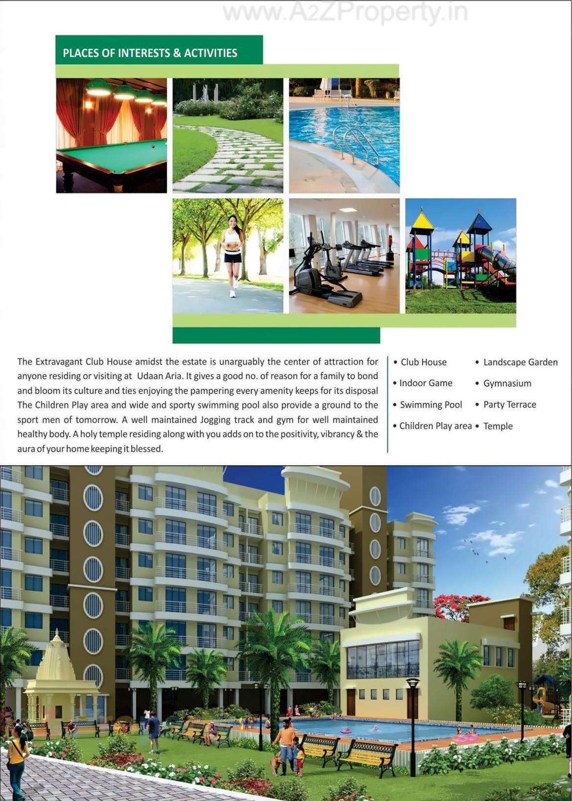 3D Elevation of real estate project Udaan Aria located at Chinchawali, Raigarh, Maharashtra