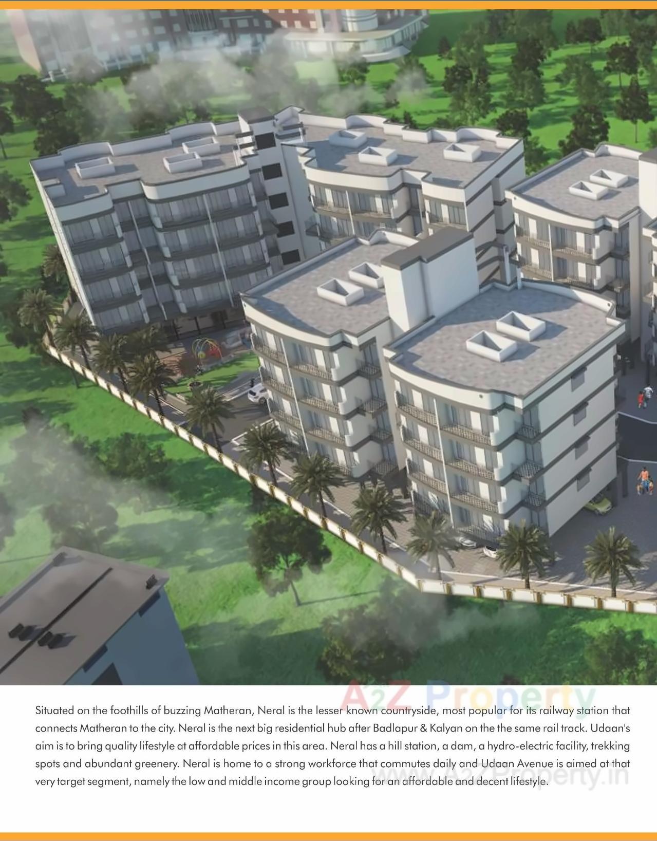 3D Elevation of real estate project Udaan Avenue located at Neral, Raigarh, Maharashtra