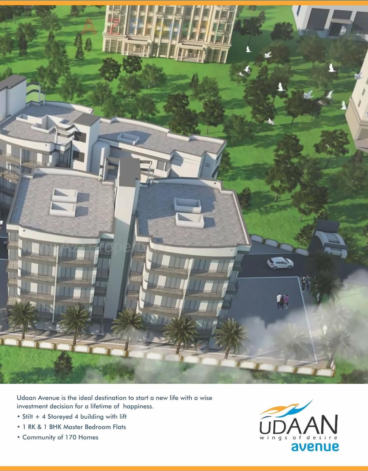 3D Elevation of real estate project Udaan Avenue located at Neral, Raigarh, Maharashtra