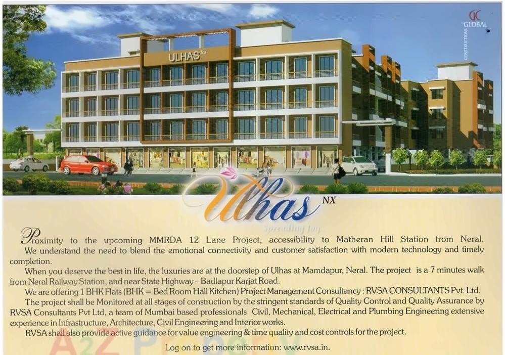 3D Elevation of real estate project Ulhas   Nx located at Mamdapur, Raigarh, Maharashtra