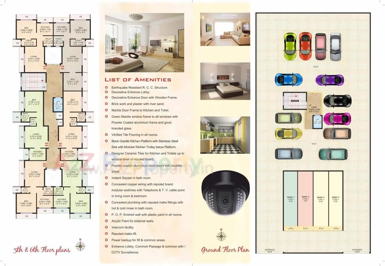 Layout of real estate project Uma Pride located at Ulawe, Raigarh, Maharashtra