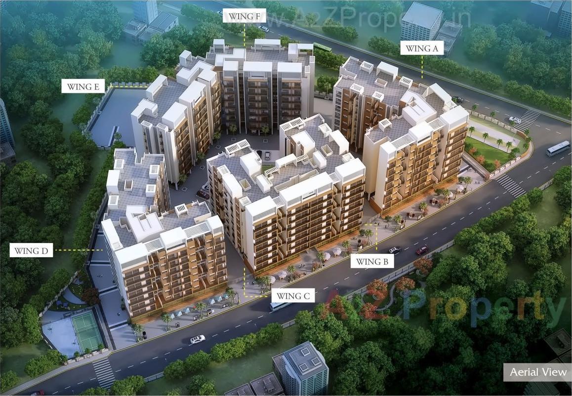 3D Elevation of real estate project Unimont Aurum located at Karjat, Raigarh, Maharashtra